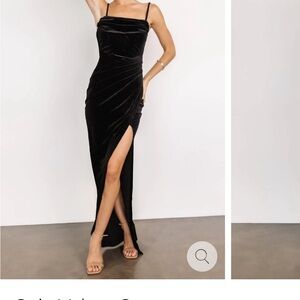 Baltic Born Black Velvet Dress